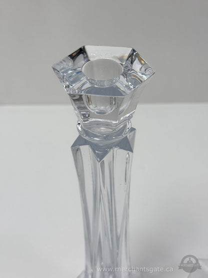 Set of Crystal Style Taper Candle Holders Pair 12 Inch Decorative Home Decor