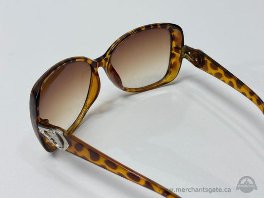 Tortoise Shell Oversized Sunglasses Fashion Frame KD9537 Brown Gradient Lenses