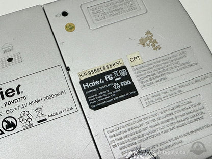 Haier Portable DVD Player Model PDVD770 with AC and Car Adapter