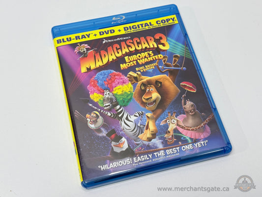 Madagascar 3: Europe's Most Wanted Blu-ray + DVD + Digital Copy