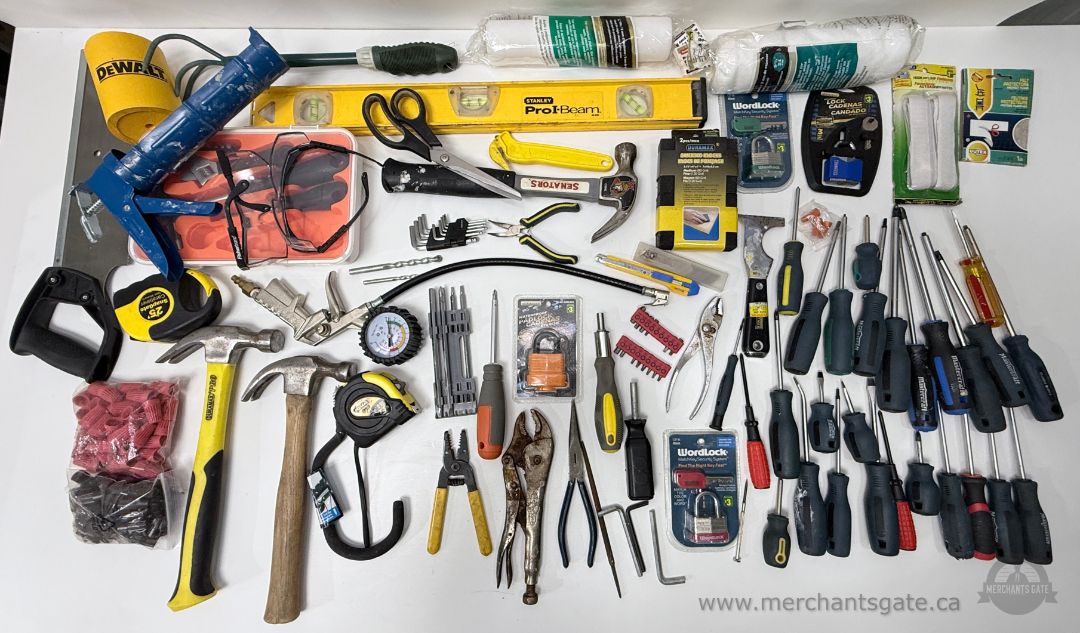 Huge Mixed Tool Lot – Screwdrivers Hammers Hand Tools Accessories