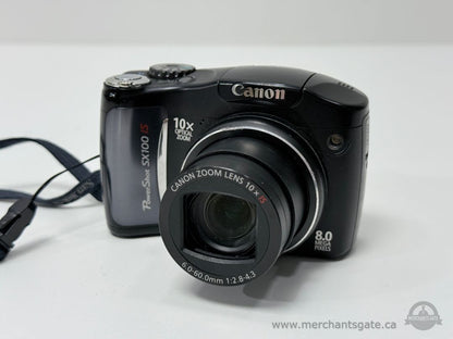 Canon PowerShot SX100 IS Digital Camera 8MP with 10x Optical Zoom