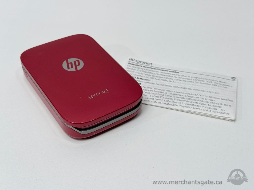 HP Sprocket Portable Photo Printer Model 2FB98A Red
