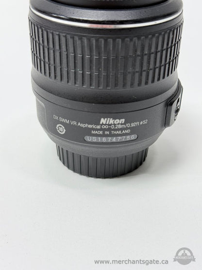 Nikon AF-S DX Nikkor 18-55mm f3.5-5.6G VR Lens Great Condition