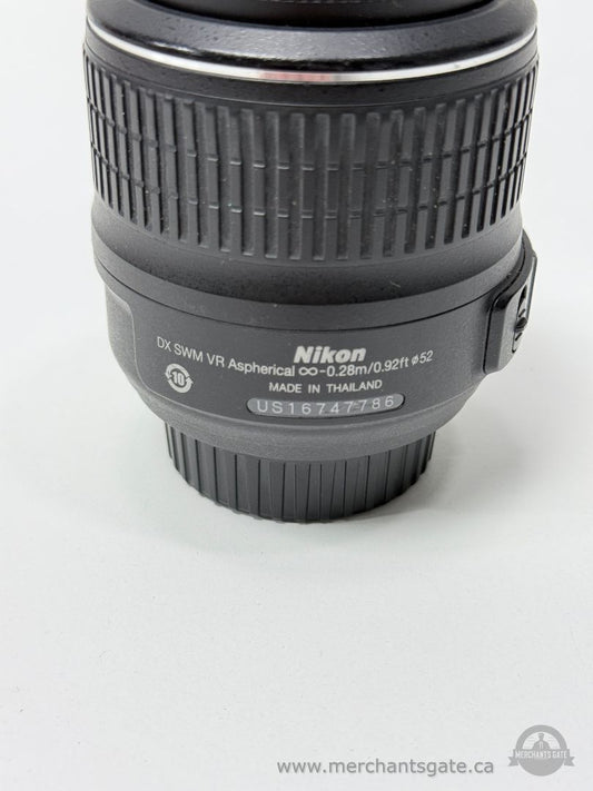 Nikon AF-S DX Nikkor 18-55mm f3.5-5.6G VR Lens Great Condition