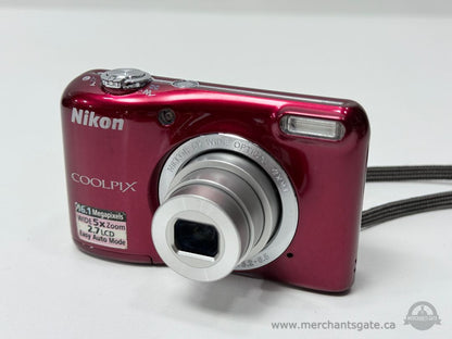 Nikon Coolpix L27 Digital Camera 16.1MP with 5x Zoom Red