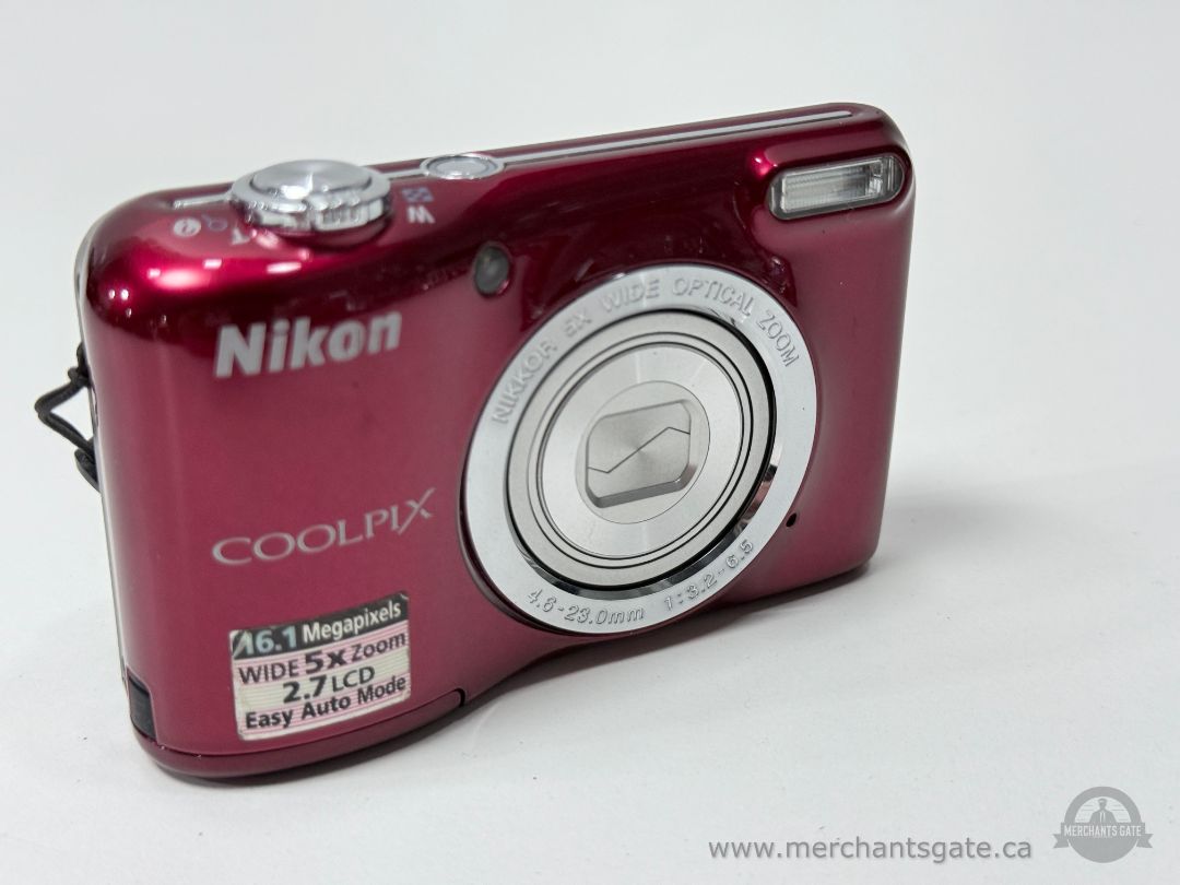Nikon Coolpix L27 Digital Camera 16.1MP with 5x Zoom Red