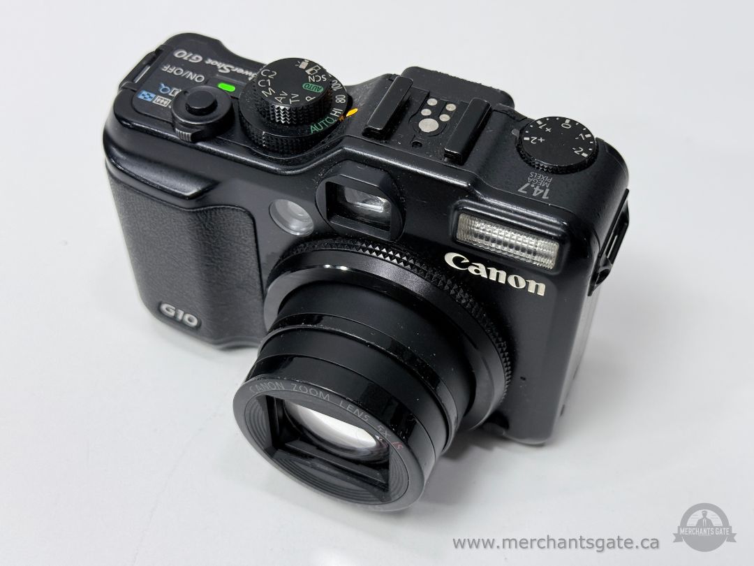 Canon PowerShot G10 Digital Camera Bundle 14.7MP RAW SD Card Charger