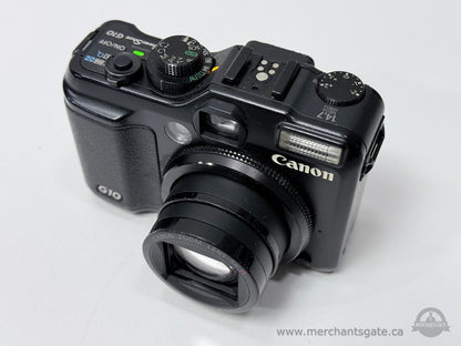 Canon PowerShot G10 Digital Camera Bundle 14.7MP RAW SD Card Charger