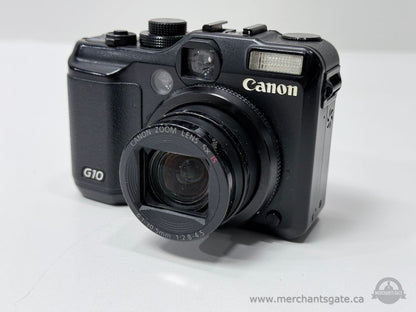 Canon PowerShot G10 Digital Camera Bundle 14.7MP RAW SD Card Charger