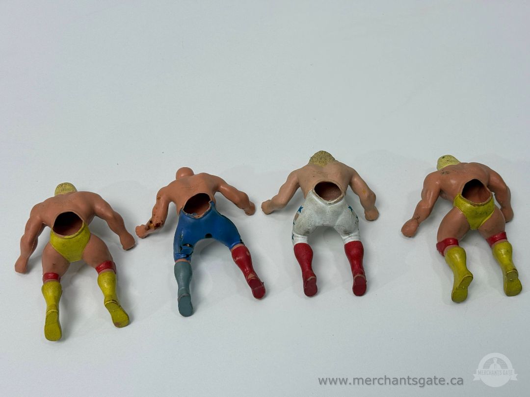 1986 LJN WWF Thumb Wrestlers Lot Set of Four
