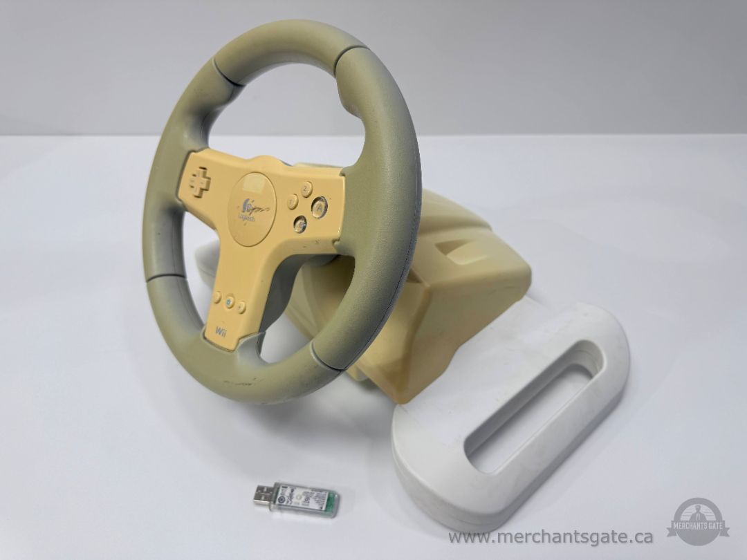 Logitech Speed Force Wireless Racing Wheel for Wii with USB Receiver