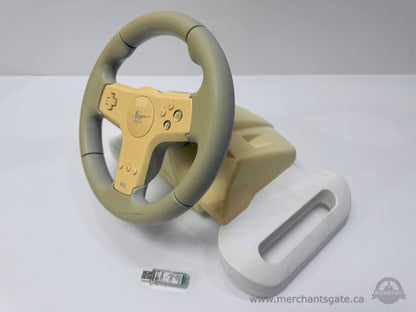 Logitech Speed Force Wireless Racing Wheel for Wii with USB Receiver