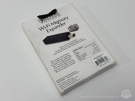 Royal Guard 64GB Wi-Fi Memory Expander Backup Drive iPhone iPad Wireless Storage