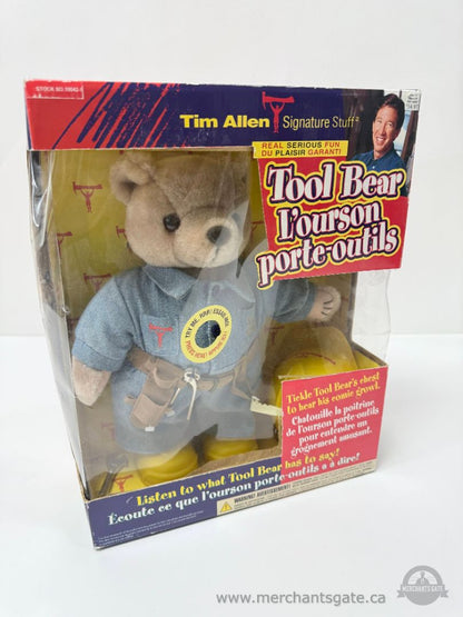 Tim Allen Signature Stuff Tool Bear Talking Plush New in Box 1990s