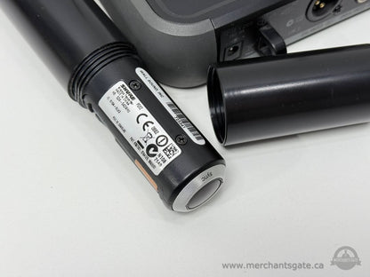 Shure PGX4 Wireless Receiver + PGX2 Handheld Mic System – Tested Power On – No Adapter – AS-IS