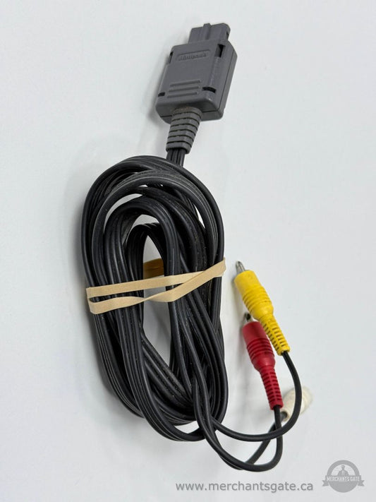 Nintendo OEM AV Cable Composite Audio Video Cord NES SNES N64 GameCube