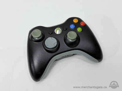Xbox 360 Wireless Controller Black Gray Official Microsoft Gamepad