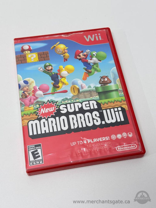 New Super Mario Bros. Wii for Nintendo Wii with Manual – Great Condition Disc