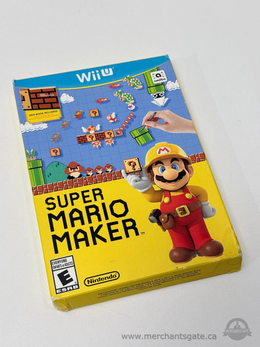 Nintendo Wii U 2015 Super Mario Maker (Launch Edition w/ Idea Book, Complete, Light Box Wear)    $35