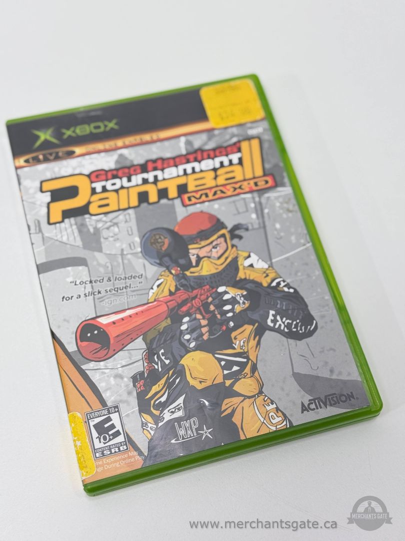 Greg Hastings Tournament Paintball Max’d Xbox Action Sports Shooter Game (2005)