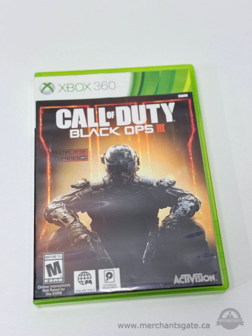 Call of Duty Black Ops III Xbox 360 First Person Shooter Game (2015)