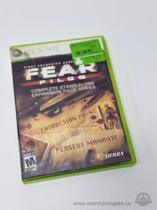 F.E.A.R. Files Xbox 360 Survival Horror Game (2006)