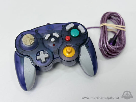 Aftermarket Nintendo GameCube Wired Controller Translucent Purple