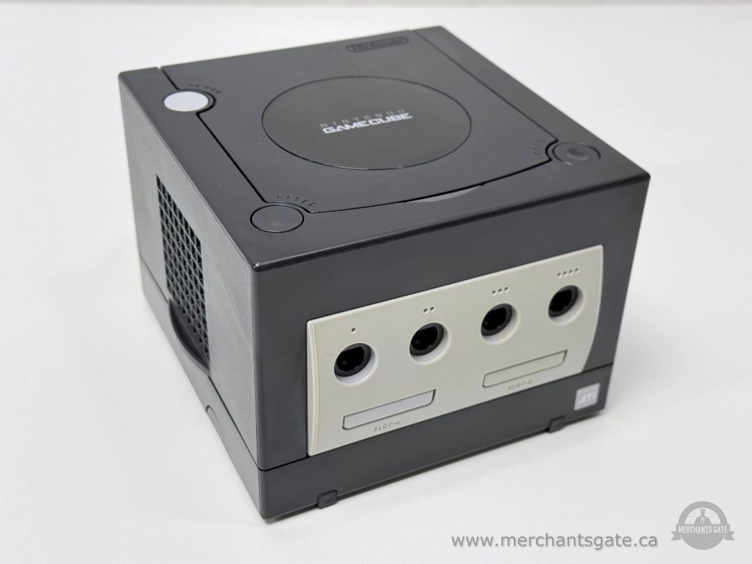 Nintendo GameCube Console Black Model DOL 001 With Digital AV Port Tested Working