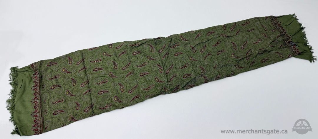 Vintage Tootal Paisley Silk Scarf Made In England 42 x 10 Inches