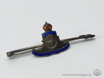Vintage Royal Canadian Artillery Sweetheart Brooch Enamel Military Pin