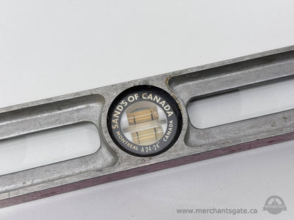 Vintage Sands Of Canada Aluminum Spirit Level Montreal A 24 24