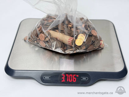 Canadian Pennies Mixed Lot Bulk Copper Coins Approx 3.7 kg Pre-2012