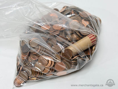 Canadian Pennies Mixed Lot Bulk Copper Coins Approx 3.7 kg Pre-2012