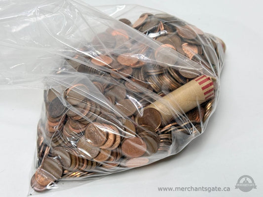 Canadian Pennies Mixed Lot Bulk Copper Coins Approx 3.7 kg Pre-2012