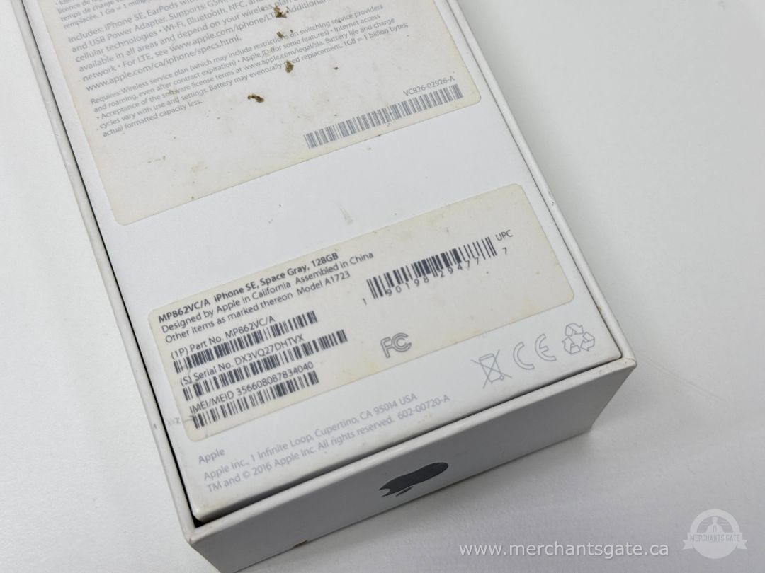 Apple iPhone SE 128GB Space Gray A1723 As-Is Parts Only With Box