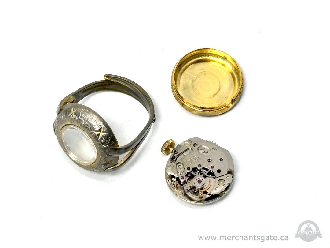 Vintage Hanowa Swiss Ring Watch 17 Jewels Mechanical Not Working