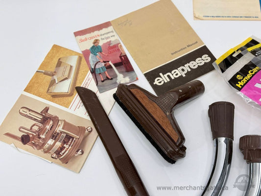 Vintage Filter Queen Vacuum Attachment Set with Manuals + New Bags / No Vacuum Included