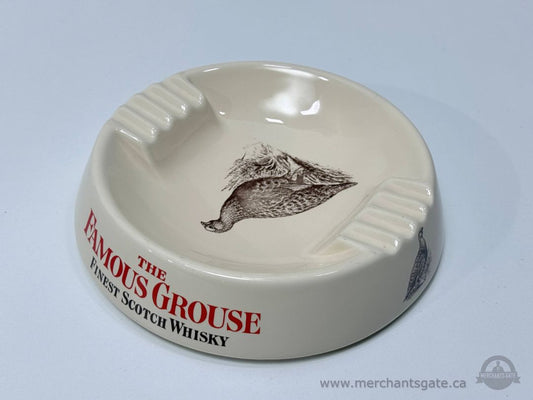 The Famous Grouse Scotch Whisky Ceramic Ashtray 7 Inch Diameter Wade England