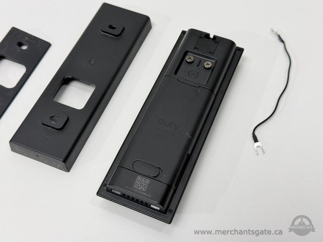 Eufy Security Video Doorbell Camera Wired Black With Mounting Plates