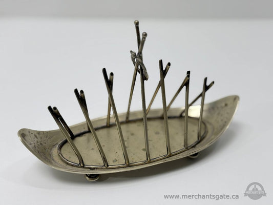 Vintage British EPNS Toast Rack A.C. Ballthorp Grimsby Silverplate