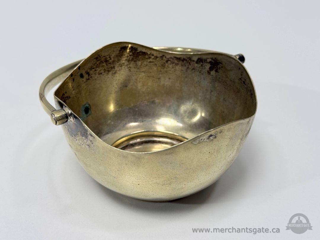 Vintage Silverplate Small Handled Bowl Hallmarked