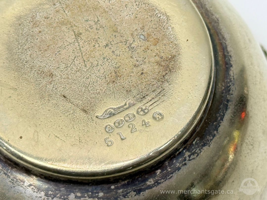 Vintage Silverplate Small Handled Bowl Hallmarked