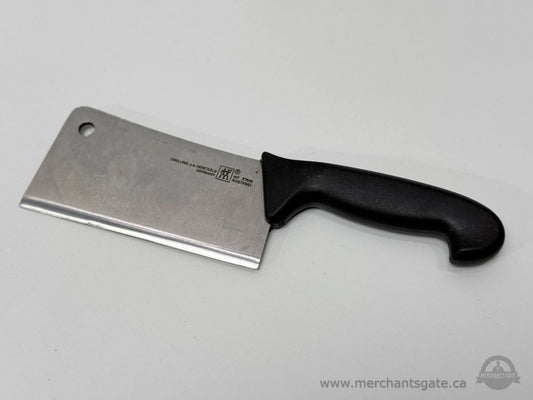 Zwilling J.A. Henckels 6 in Meat Cleaver Germany Stainless Steel Black Handle