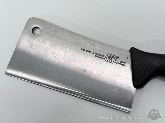 Zwilling J.A. Henckels 6 in Meat Cleaver Germany Stainless Steel Black Handle