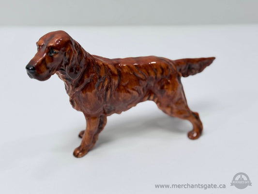Royal Doulton Irish Setter Dog Figurine Vintage Gloss Ceramic England 8"