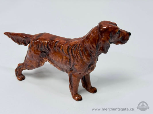 Royal Doulton Irish Setter Dog Figurine Vintage Gloss Ceramic England 8"