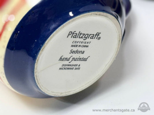 Pfaltzgraff Sedona Hand Painted Stoneware Mug Cup and Saucer Set