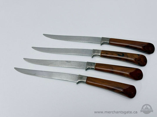 Vintage Serrated Steak Knife Set “Steakmaster De-Luxe” 4-Piece Mid-Century / Barrhaven