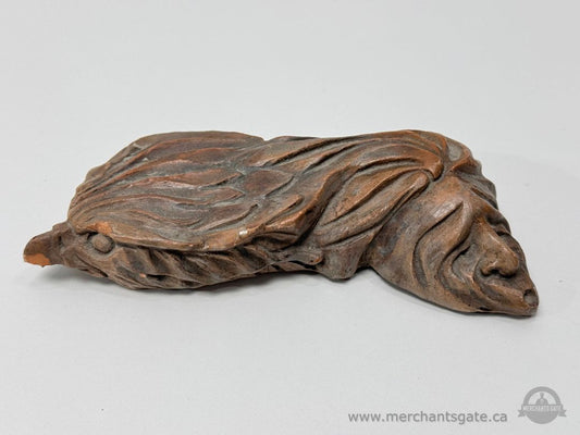 Signed Studio Ceramic Bird Sculpture “Wind Traveller” TBM Modern Pottery Art